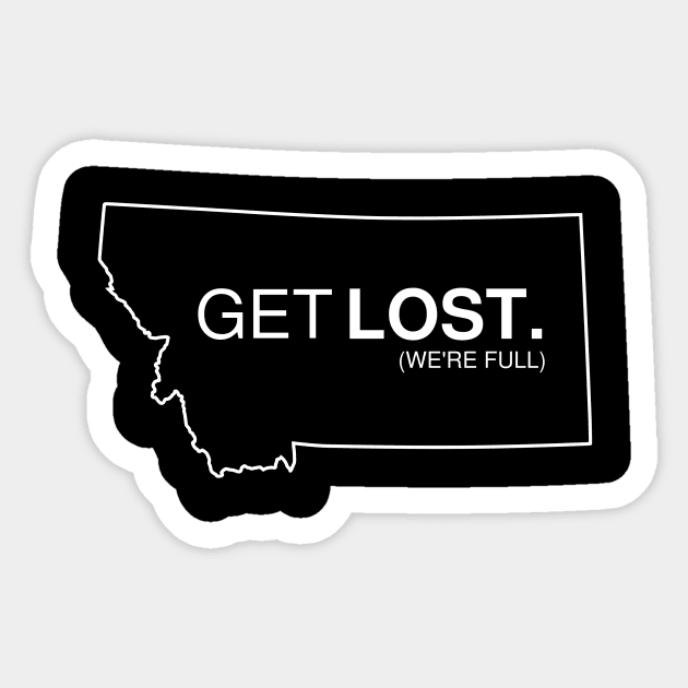 Get Lost Montana Sticker by HistoryShift